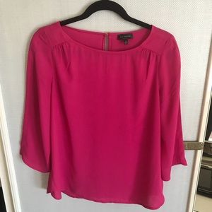 Pink Three-Quarter Sleeve Blouse